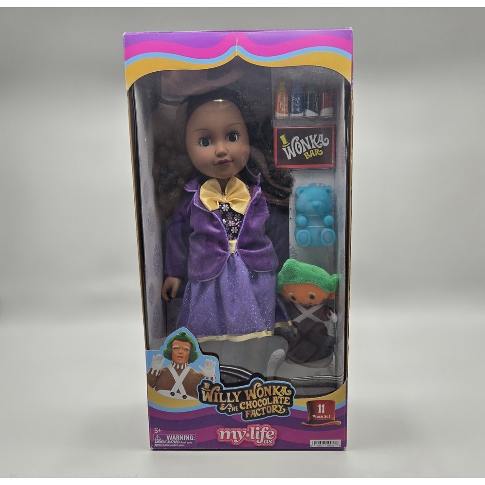 My Life As Willy Wonka & The Chocolate Factory 18"‎ Doll Set - 11 Piece - NIB